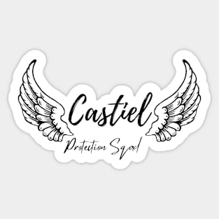 Castiel Protection Sqad  wings Sticker